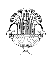 A coloring page of the old egypt